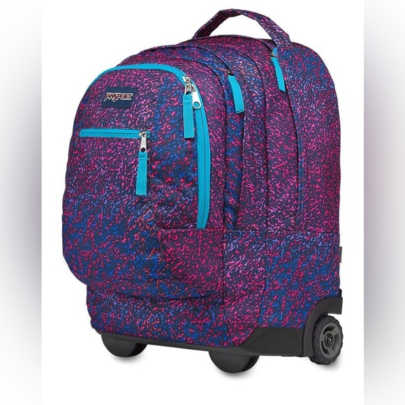 Jansport Driver 8 Rolling Laptop Backpack - Electric Noise - Picture 1 of 14